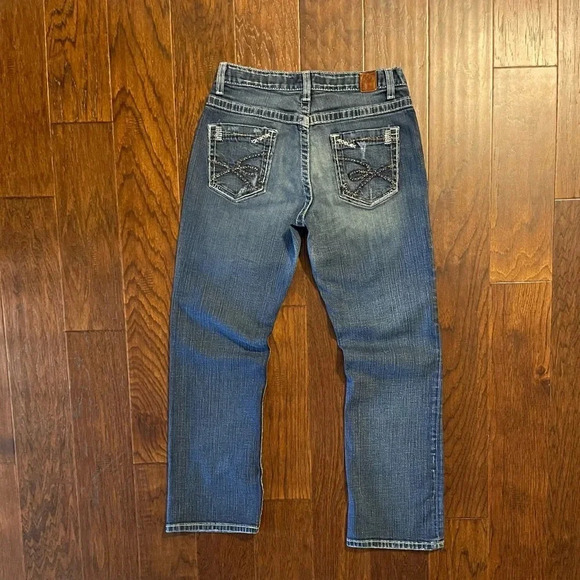 BKE Denim - BKE Drew Boot Cut Thick Stitch Denim Blue Jeans